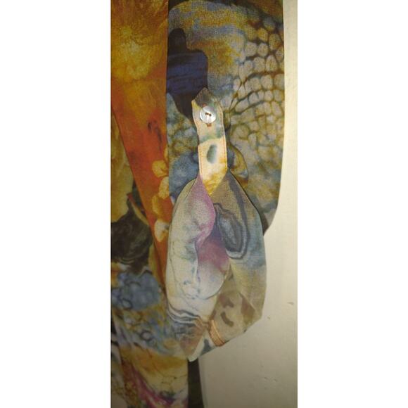 Soft Surroundings Top Topper Womens XL Sheer Boho Lightweight Sequins Pretty! - Picture 5 of 16